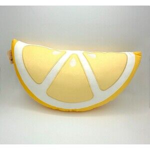 Lemon Slice Summer Throw Pillow